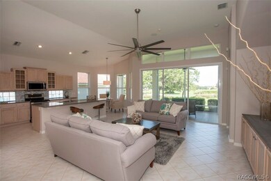 Great room, kitchen, sliding doors to lanai