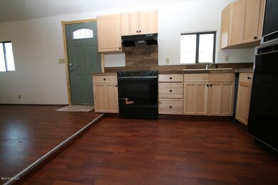 Kitchen toward front entry door