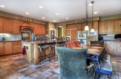 Custom designer kitchen with double oven, built in