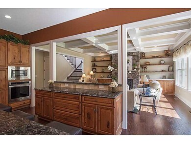 Den/Family/Great Room. View from kitchen.