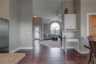 Living Room Flows into the Kitchen