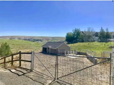 View of barn with lean-to