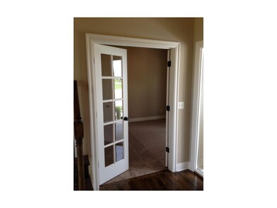 Front office with French doors.