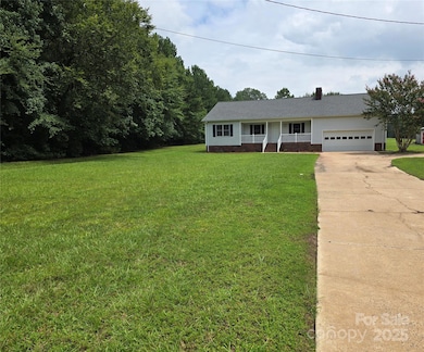 Home sits back off of the road