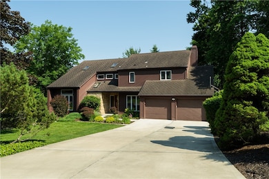 Stone, Brick and cedar construction.