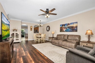 LOOKING INTO MAIN AREA, NEW CEILING FANS AND LIGHT