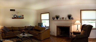 Huge Living Room with Fireplace
