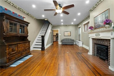 Living room into Dining room space
