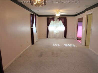 Living room/dining room combination.