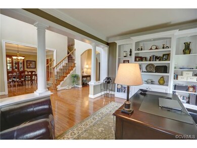 Living room/ office with built-ins