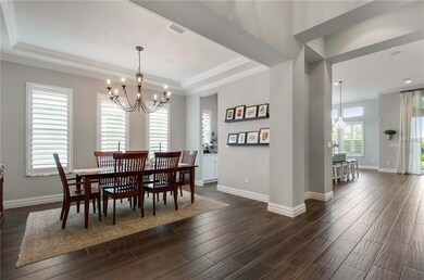 Formal Dining Room with Upgraded Lighting