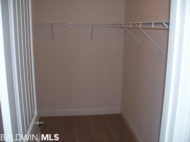 Spacious master bedroom closet
