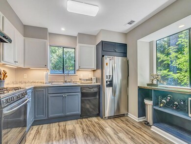 Note the upgraded vinyl flooring which was install