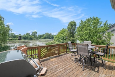 Open deck for entertaining
