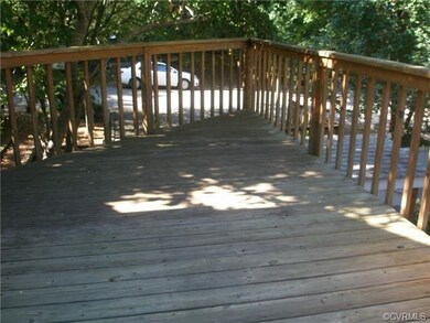 Second floor front deck looking towards the street