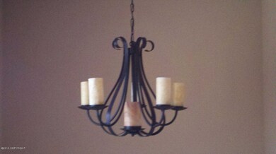 Chandelier in entry