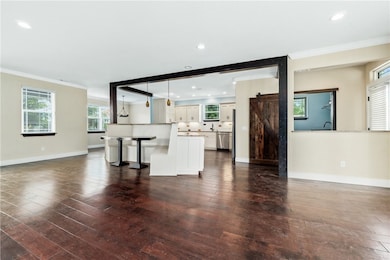 Open concept kitchen living