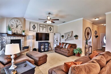 Living room is large and full of light.