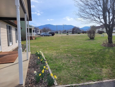 Enjoy a Blue Ridge view from the front porch.