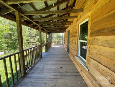 Covered front porch view 2