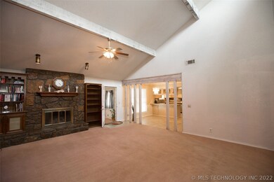 Family Room looks into dining area and kitchen.