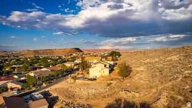 Aerial view with a mountain view and a residential view