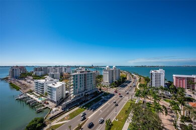 Stunning elevated view over the Bay - positioned above neighboring buildings for uninterrupted panorama of water and sky.