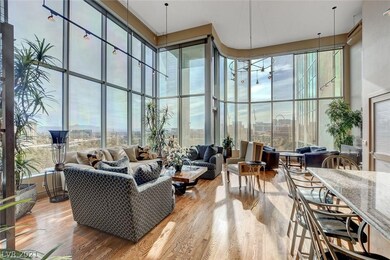 Floor to ceiling windows in main living area.