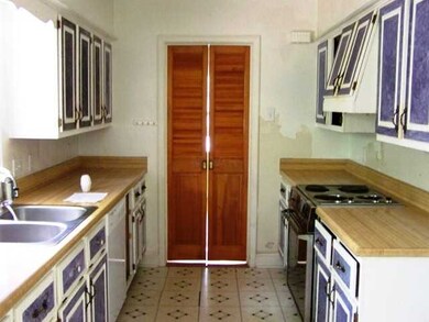 Behind the doors is the dining room