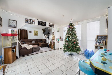 Living room with tile throughout