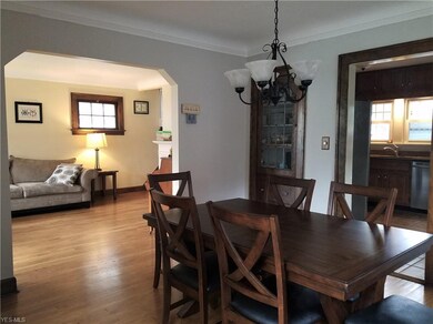 Freshly painted in neutral grey tones, the Dining Room just pops! Beautiful China cabinet built ins in the DR and the LR.