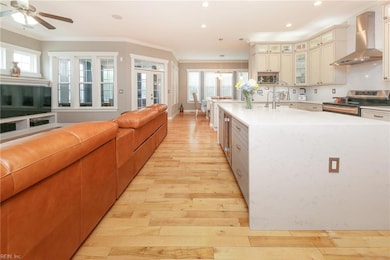 Open floor plan kitchen and living room