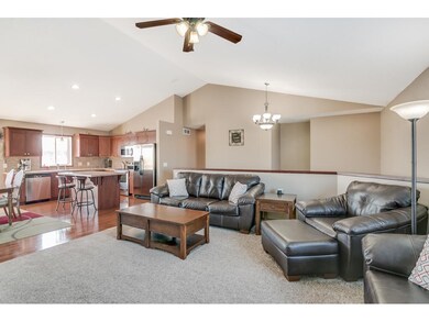 The large foundation offers a spacious floor plan