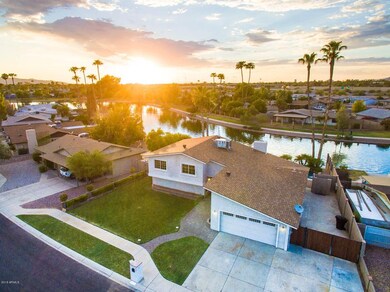 aerial of home
