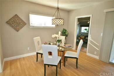 Dining area with door to family room in the backgr