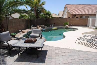 Pool with lots of Entertainment Area
