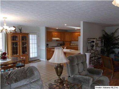Living room looking toward kitchen