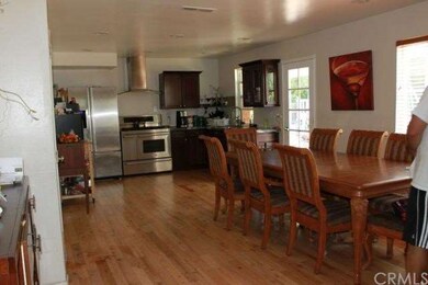Open kitchen and dining area.