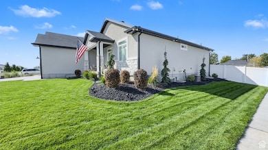 View of property exterior with stucco siding and a central air condition unit