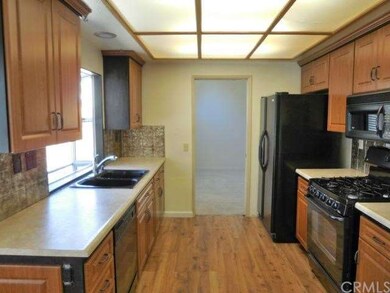 Spacious kitchen with garden window