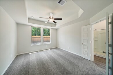 Natural light in the primary bedroom.