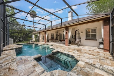 Pool with Covered Screened Porch