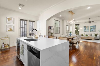 Cooking, hosting, or just vibing with music playing—your open layout lets you move easily between the kitchen, dining, and living areas. Natural light floods in through the French doors, making the space warm and inviting from morning to night.