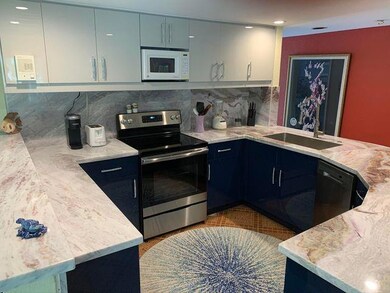 Renovated, modern kitchen.