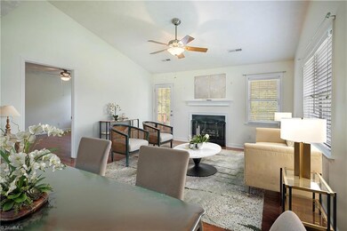 Dining and living room virtually stagedDining and living area virtually staged