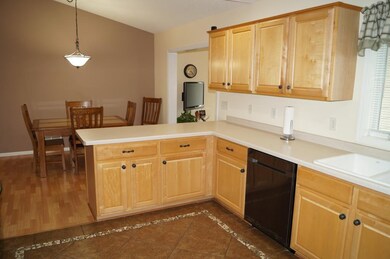 Kitchen has heated tile floors