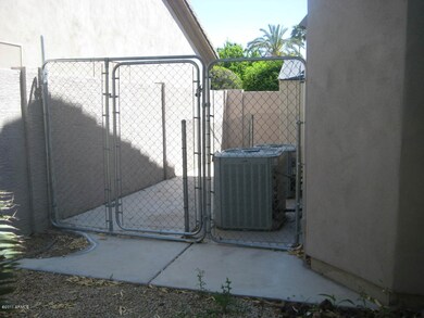fenced dog run
