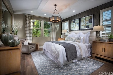 Gorgeous master bedroom, as shown in the model.