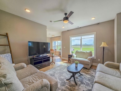Living Room with golf course views