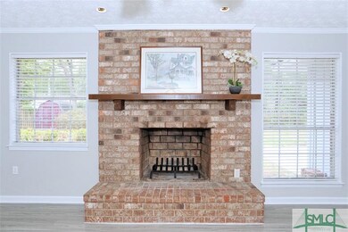 Wood burning fire place in Family Room